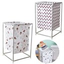 Ver imagem 1 de Cesto Roupa Suja Lavanderia Inox Desmontável Portátil Quarto Organizador Brinquedos Roupeiro Imperme