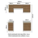 Ver imagem 4 de Armário de Cozinha Compacta 180cm Branco/Rustic Glamy Madesa 12