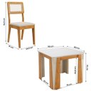 Ver imagem 4 de Kit Mesa de Jantar Opera com 4 Cadeiras Bella em Boucle
