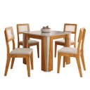 Ver imagem 1 de Kit Mesa de Jantar Opera com 4 Cadeiras Bella em Boucle