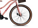 Ver imagem 4 de Bicicleta Viena Aro 29 Freio Disco 21v com Cestão Colli Cor Bronze Tamanho do Quadro 17 Rosa
