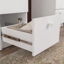 Ver mais imagens de Penteadeira para Quarto com Espelho Touch LED 7 Gavetas Iris Branco