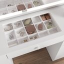 Ver imagem 7 de Penteadeira para Quarto com Espelho Touch LED 7 Gavetas Iris Branco