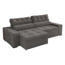 Ver imagem 2 de Sofá Premium com Molas Bonel Retrátil e Reclinável Florenza 2,30m Cinza