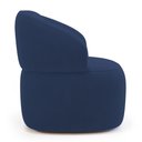 Ver mais imagens de Poltrona Orgânica Giratória Living Glee Veludo Azul Marinho - Desk Design