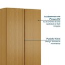 Ver mais imagens de Guarda Roupa Planejado 6 Portas 2 Mesas Samambaia CabeCasa MadeiraOriginals Marrom/Carvalho