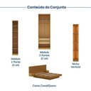 Ver imagem 6 de Guarda Roupa Planejado 6 Portas 2 Mesas Samambaia CabeCasa MadeiraOriginals Marrom/Carvalho