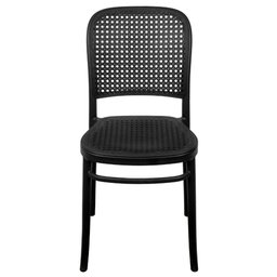 Cadeira Amis Polipropileno Preta Assento Preto - 3