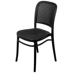 Cadeira Amis Polipropileno Preta Assento Preto - 1