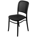 Ver imagem 1 de Cadeira Amis Polipropileno Preta Assento Preto