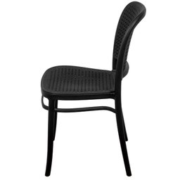 Cadeira Amis Polipropileno Preta Assento Preto - 2