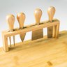 Conjunto Tábua de Servir Utensílios Bambu 5pçs Class Home - 2