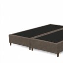 Ver imagem 5 de Base para Cama Box Queen Bipartida Cecília Vilajo em Suede Marrom – 1,58 x 1,98 m