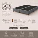 Ver imagem 6 de Base para Cama Box Queen Bipartida Cecília Vilajo em Suede Marrom – 1,58 x 1,98 m