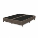 Ver imagem 3 de Base para Cama Box Queen Bipartida Cecília Vilajo em Suede Marrom – 1,58 x 1,98 m