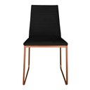 Ver imagem 2 de Kit 3 Cadeiras de Jantar Lille Base Aramado Bronze Veludo Preto - Montanaris Decor