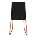 Ver imagem 4 de Kit 3 Cadeiras de Jantar Lille Base Aramado Bronze Veludo Preto - Montanaris Decor