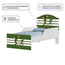 Ver imagem 4 de Cama Infantil Futebol Jogador Mini Cama MDF Branco Cambel Móveis