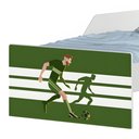 Ver imagem 3 de Cama Infantil Futebol Jogador Mini Cama MDF Branco Cambel Móveis