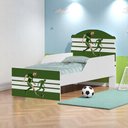 Ver imagem 1 de Cama Infantil Futebol Jogador Mini Cama MDF Branco Cambel Móveis