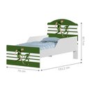 Ver imagem 2 de Cama Infantil Futebol Jogador Mini Cama MDF Branco Cambel Móveis
