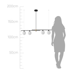 Pendente Bambu 4xG9 23x98cm | Bella HL017LW - 6 Pendente Bambu 4xG9 23x98cm | Bella HL017LW - 6