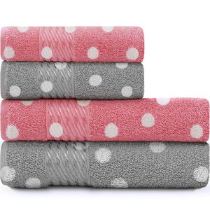 Jogo de Toalhas 4 Peças Banho e Rosto 100 Algodão Prisma Dohler Emcompre