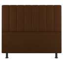 Ver imagem 5 de Kit Cabeceira e Baú Cama Box Casal Cora 140cm Suede Terracota - Desk Design