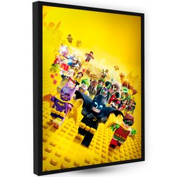 Quadro Moderno Lego Herois Dc Presente Filho Quarto Sala - 1