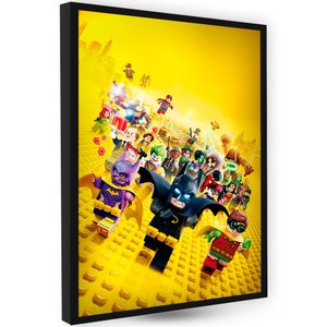 Quadro Moderno Lego Herois Dc Presente Filho Quarto Sala