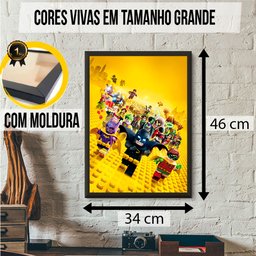 Quadro Moderno Lego Herois Dc Presente Filho Quarto Sala - 6
