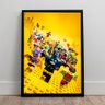 Quadro Moderno Lego Herois Dc Presente Filho Quarto Sala - 2