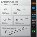 Ver imagem 2 de Kit Acessórios Para Banheiros 5 Peças Inox - Kromus Kitrd5a
