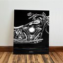 Ver imagem 4 de Kit 3 Quadro Decorativo Moto Clássica Custom Garagem Quarto Qualidade Premium Moderno 28x20cm