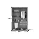 Ver imagem 5 de Guarda Roupa Casal 4 Portas e 2 Gavetas C- Pés Espanha Naturale-off White - Rufato