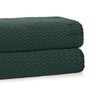 Cobertor Casal Plush Tweed Verde Selva Hedrons - 2