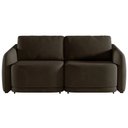 Ver imagem 5 de Sofá Cama Modulado Retrátil e Reclinável Decorativo Varsóvia 236cm Veludo Marrom G33 - Gran Belo