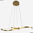 Ver imagem 1 de Pendente Infinity Led Dourado 40w 3 em 1 3000k 4000k 6000k 3240lm Bivolt
