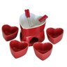 Conjunto para Fondue com 10 Peças, 1 Panela em Cerâmica 500 Ml, 14*14cm - 3