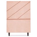Ver imagem 5 de Cabeceira Solteiro 90 Cm com Frame Cristal Linho Rose Artte