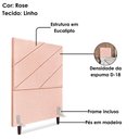 Ver imagem 4 de Cabeceira Solteiro 90 Cm com Frame Cristal Linho Rose Artte