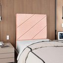 Ver imagem 2 de Cabeceira Solteiro 90 Cm com Frame Cristal Linho Rose Artte