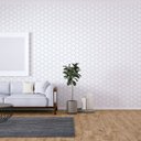 Ver imagem 1 de Papel de Parede Geométrico Hexagonal - Colmeia