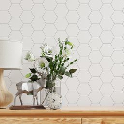 Papel De Parede Geométrico Hexagonal - Colmeia - 3