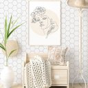 Ver imagem 2 de Papel de Parede Geométrico Hexagonal - Colmeia