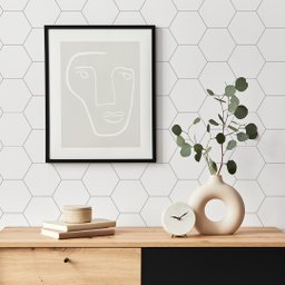 Papel De Parede Geométrico Hexagonal - Colmeia - 5