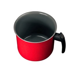 Canecão Fervedor Leiteira Vermelho Antiaderente Cerâmica16cm - 2