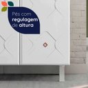 Ver mais imagens de Armário Paneleiro Duplo de Aço 4 Portas Mirage Branco
