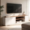 Ver imagem 5 de Rack para TV até 75 Polegadas Moscou 180cm 3 Portas e Nicho Byhouse