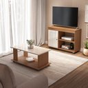 Ver imagem 1 de Kit 2 Peças Sala de Estar Completa com Mesa de Centro e Rack Sampa